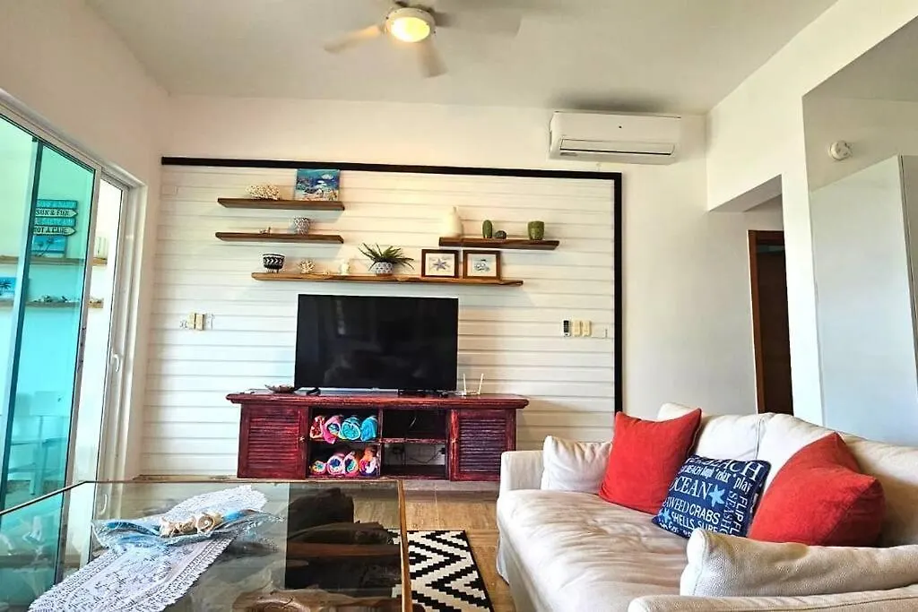 3 Bedroom Beach Front Apt At Playa Bonita Aquamarine Building #202 Las Terrenas Apartamento