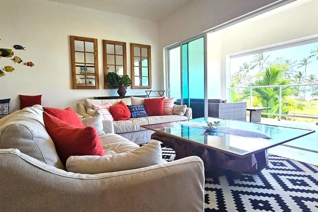 3 Bedroom Beach Front Apt At Playa Bonita Aquamarine Building #202 Las Terrenas