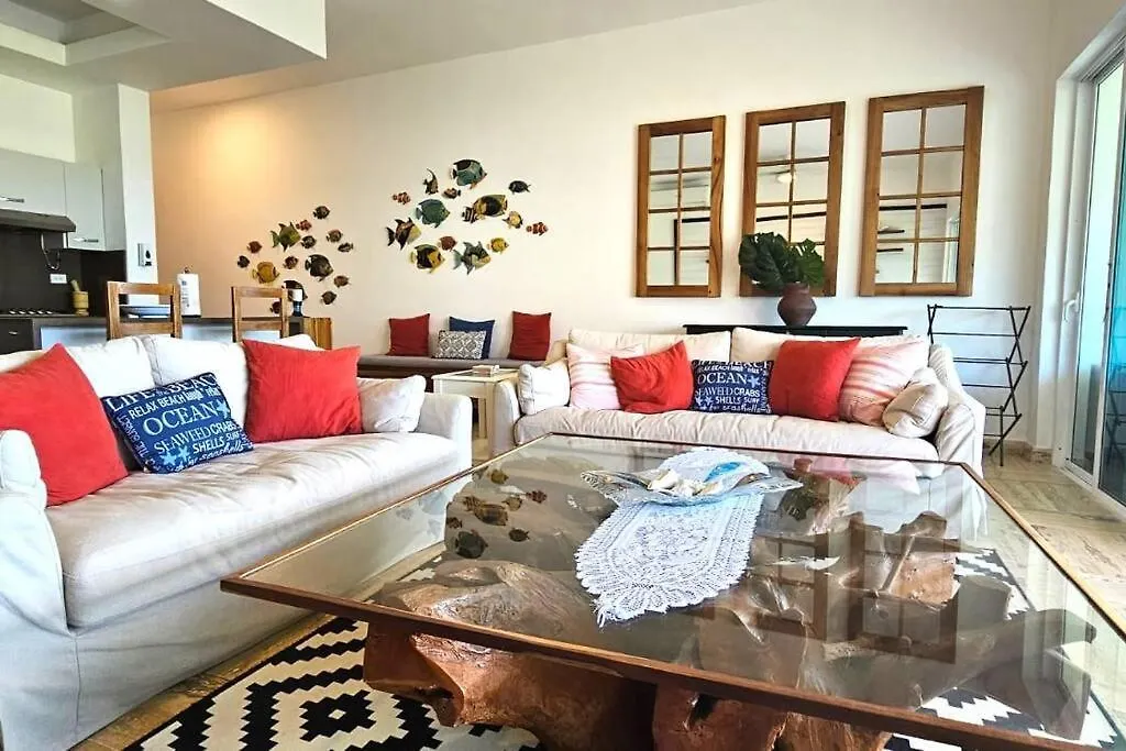 3 Bedroom Beach Front Apt At Playa Bonita Aquamarine Building #202 Las Terrenas Apartamento